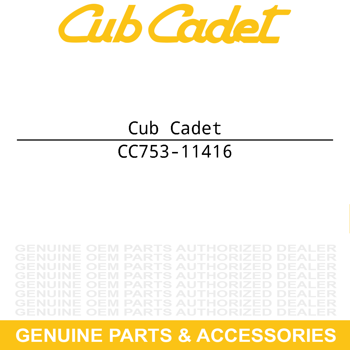 CUB CADET 753-11416 Battery