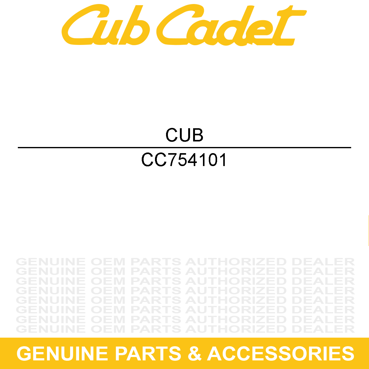 CUB CADET 754101 Screw