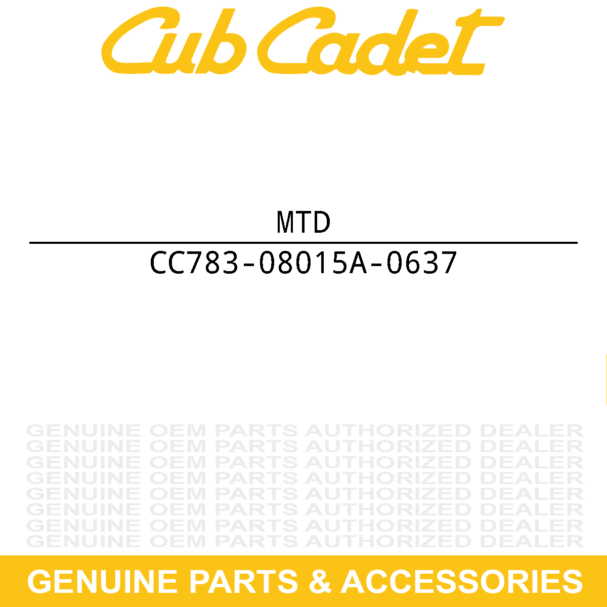 MTD 783-08015A-0637 Tray
