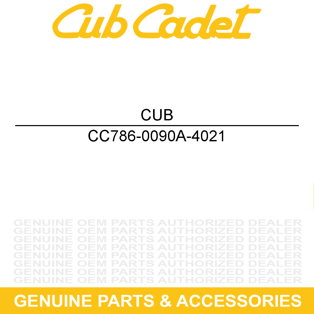 CUB CADET 786-0090A-4021 Shield