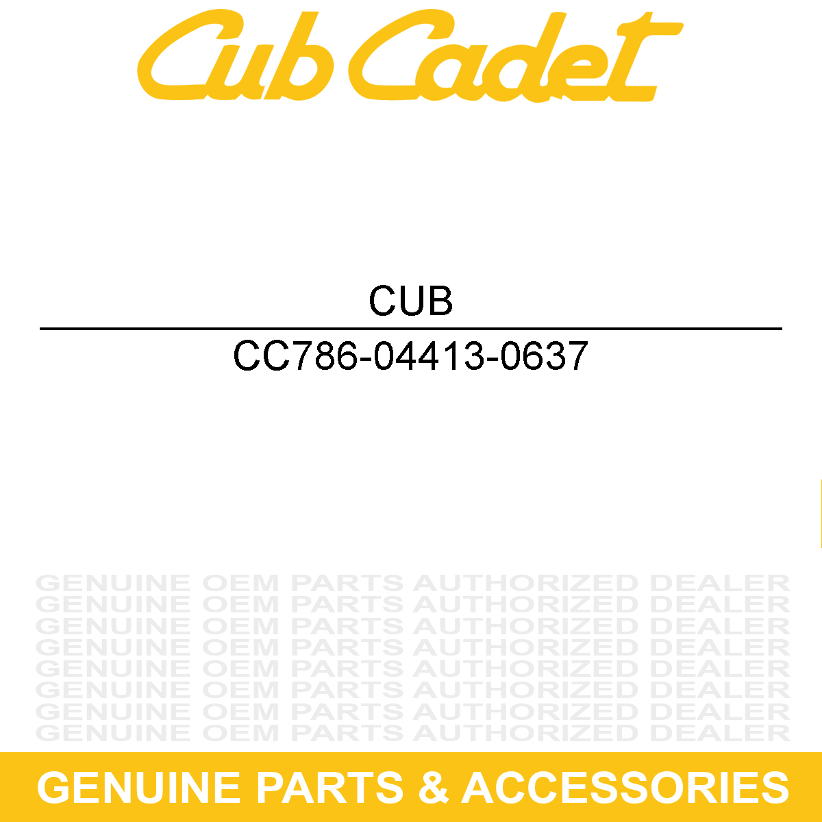 CUB CADET 786-04413-0637 Bracket