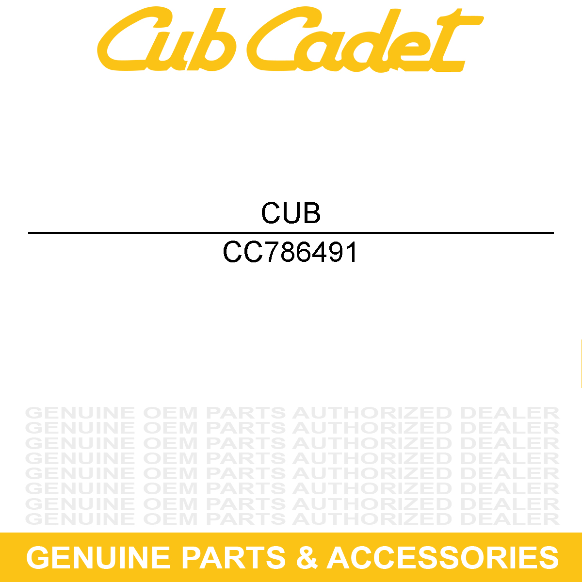 CUB CADET 786491 Belt