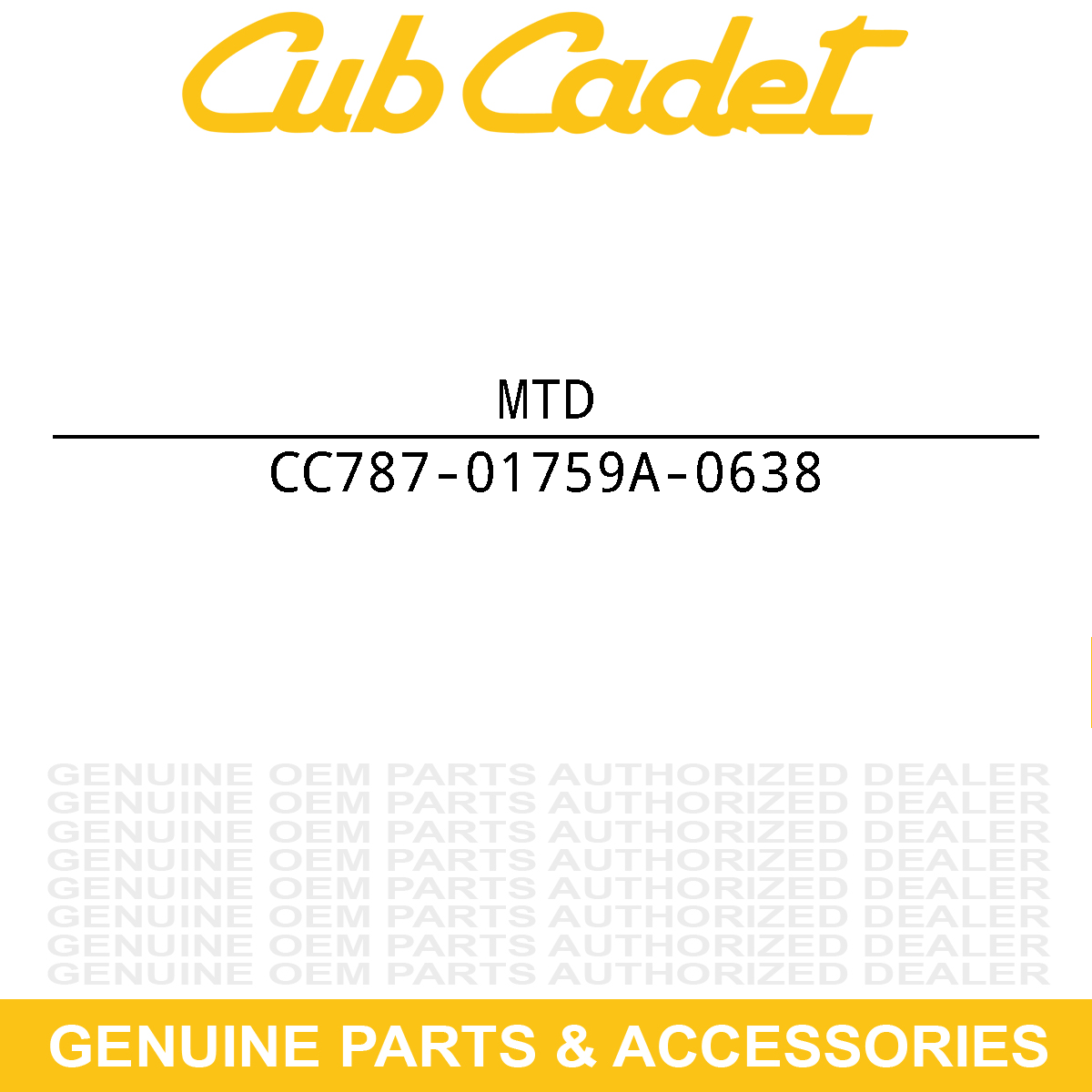 MTD 787-01759A-0638 Deck
