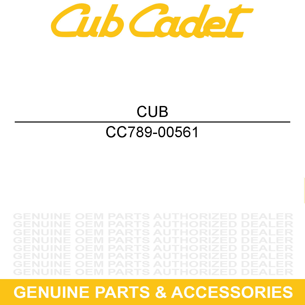 CUB CADET 789-00561 Bracket