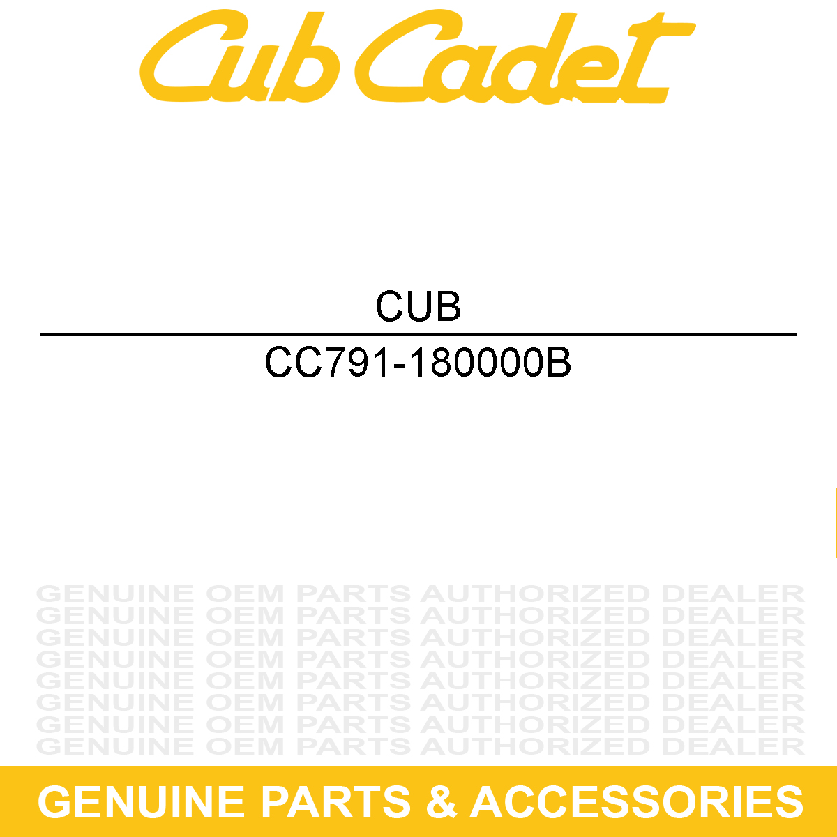CUB CADET 791-180000B Fuel Cap