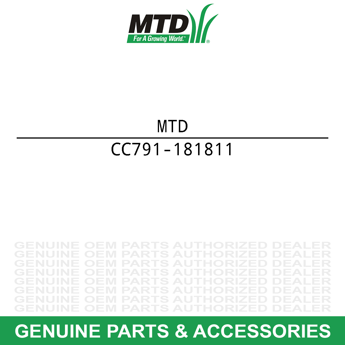 MTD 791-181811 Hardware