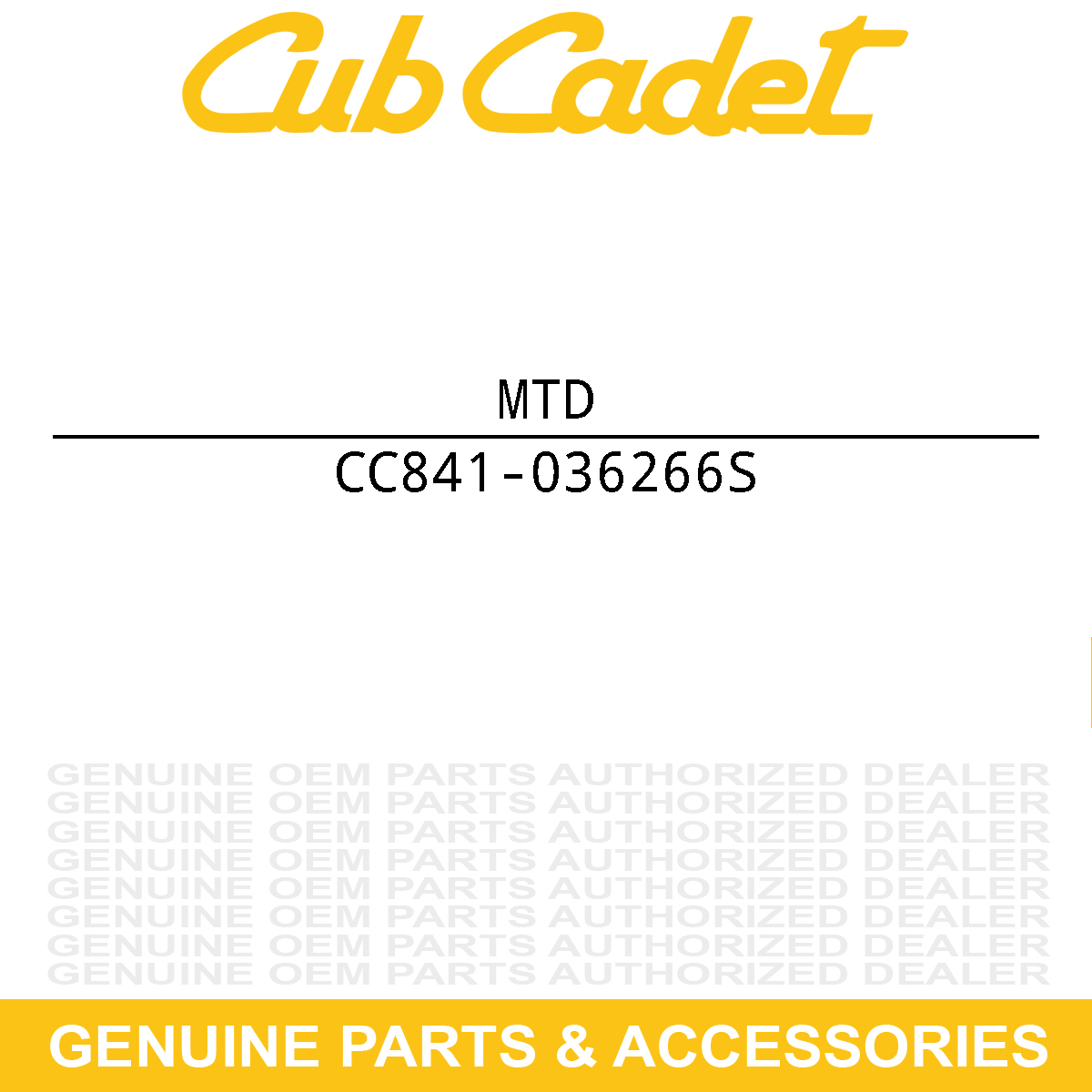 MTD 841-036266S Cutting Head