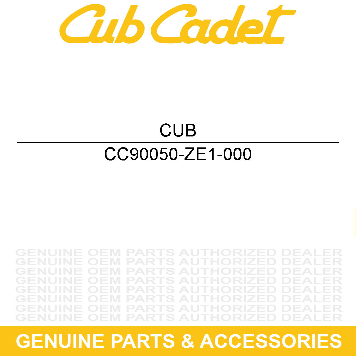 CUB CADET 90050-ZE1-000 Hardware