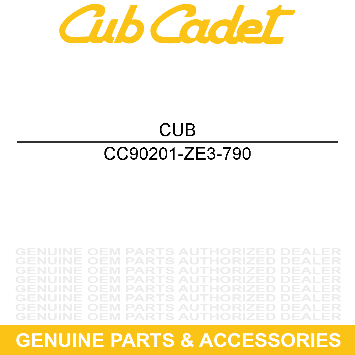 CUB CADET 90201-ZE3-790 Nut