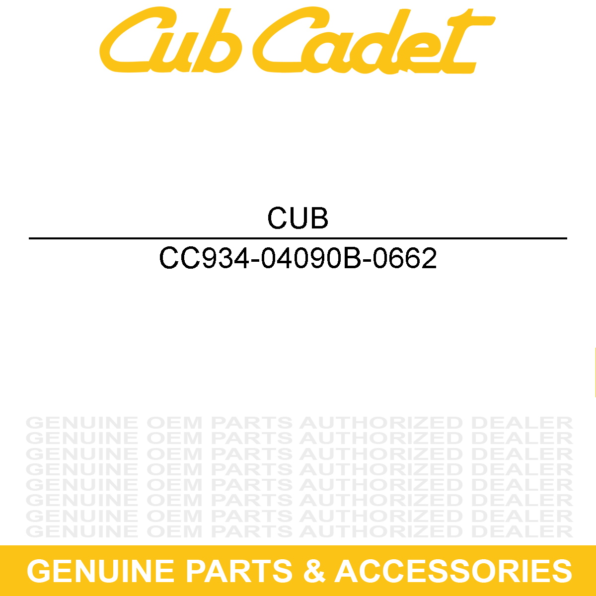 CUB CADET 934-04090B-0662 Rim