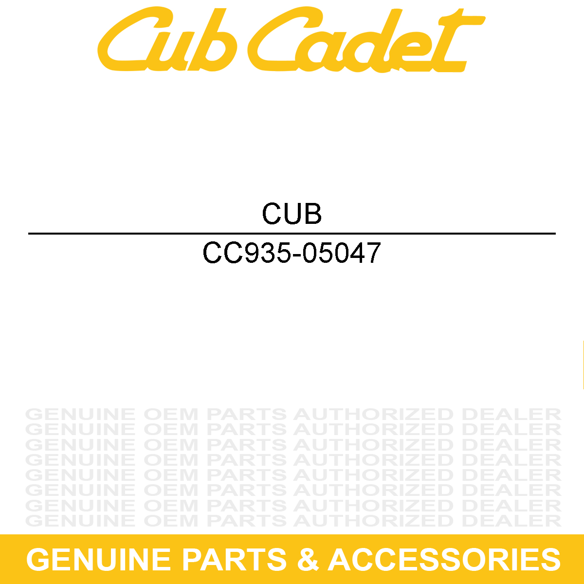 CUB CADET 935-05047 Fuel Hose