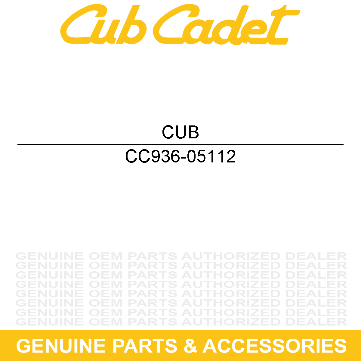 CUB CADET 936-05112 Hardware