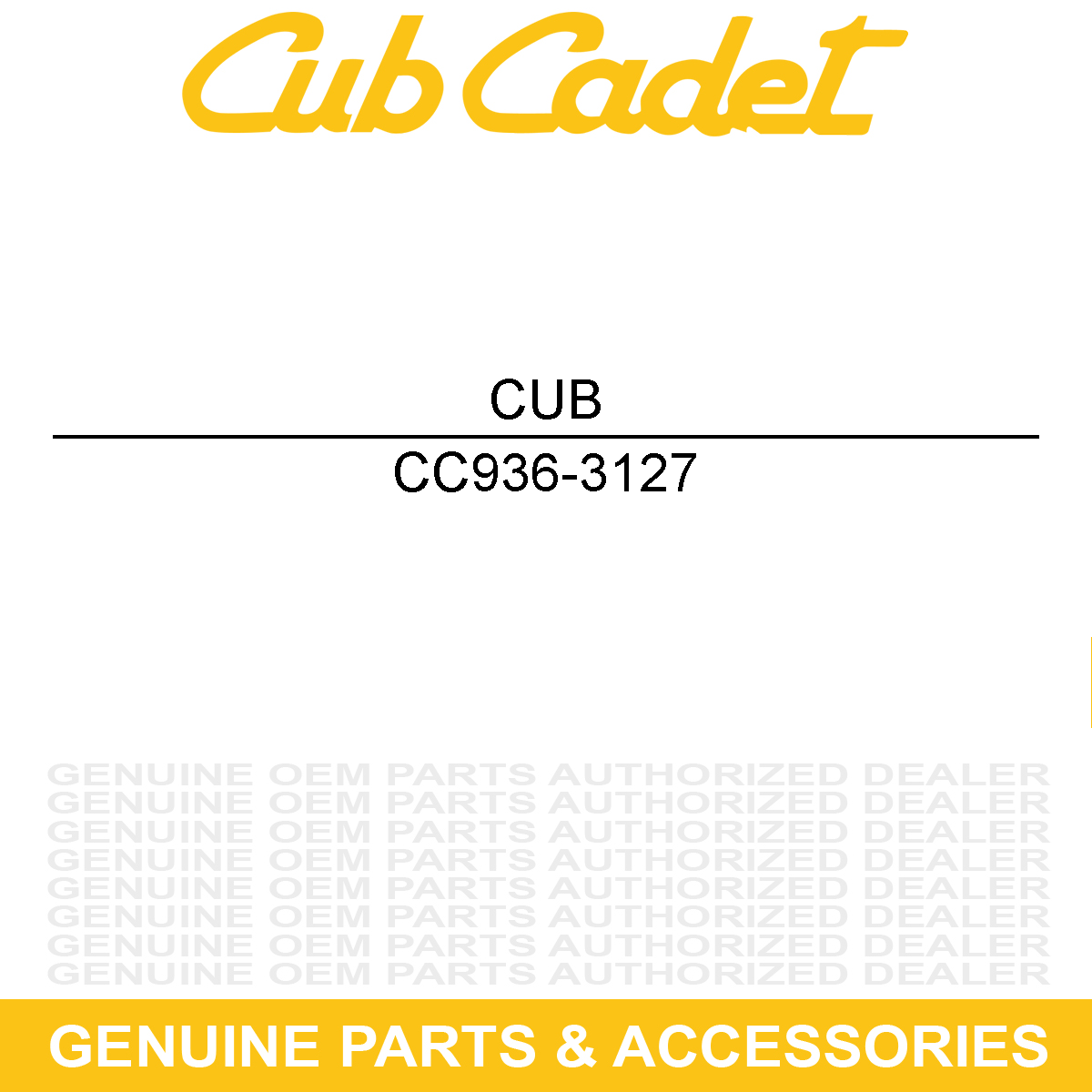 CUB CADET 936-3127 Washer