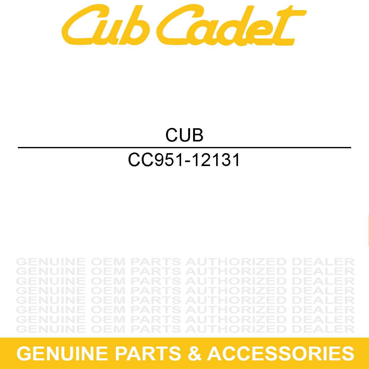CUB CADET 951-12131 Bracket