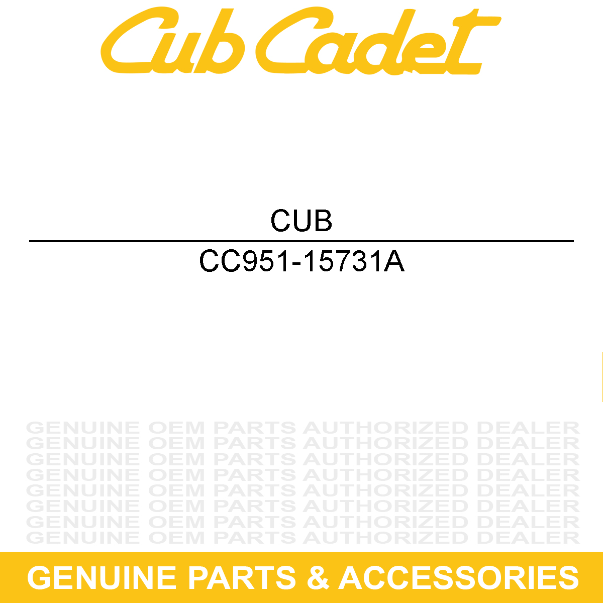 CUB CADET 951-15731A Dipstick