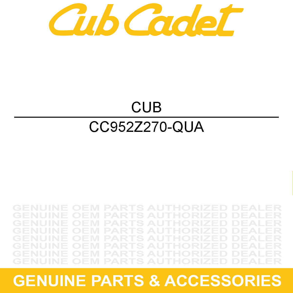 CUB CADET 952Z270-QUA Engine