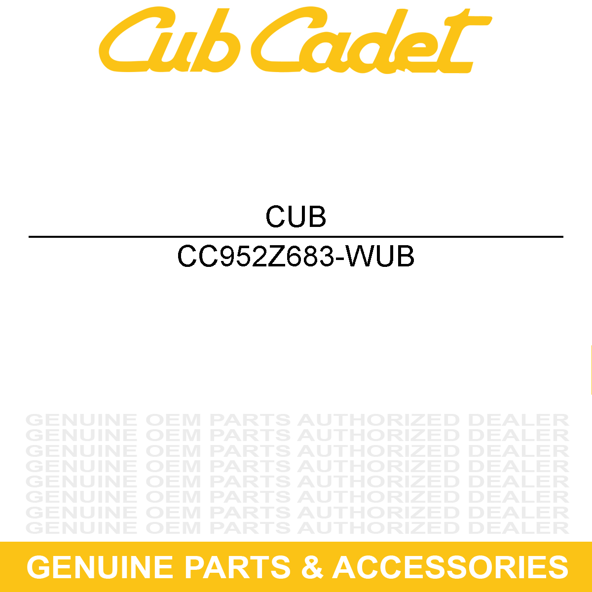 CUB CADET 952Z683-WUB Engine