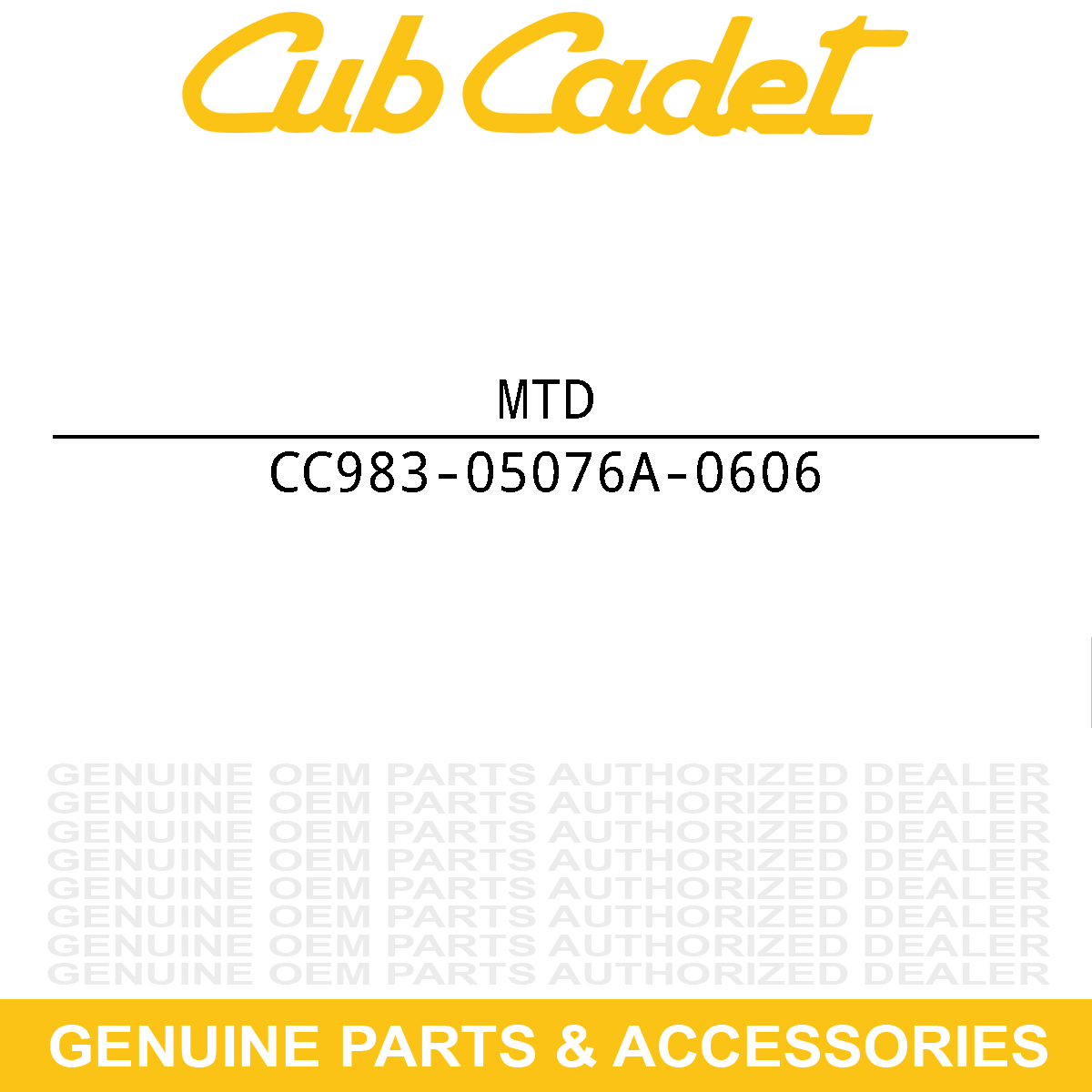 MTD 983-05076A-0606 Deck Shell