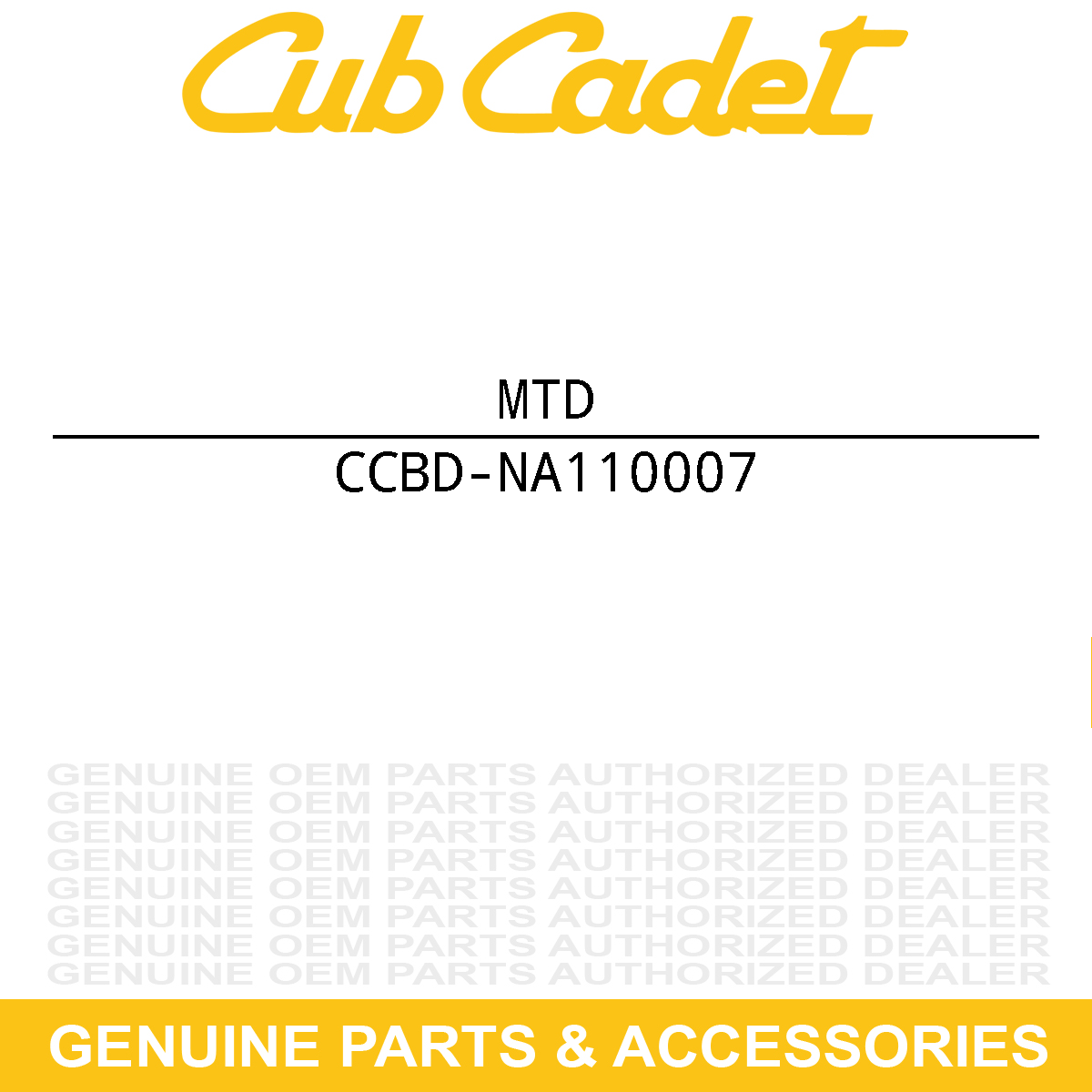MTD BD-NA110007 Battery