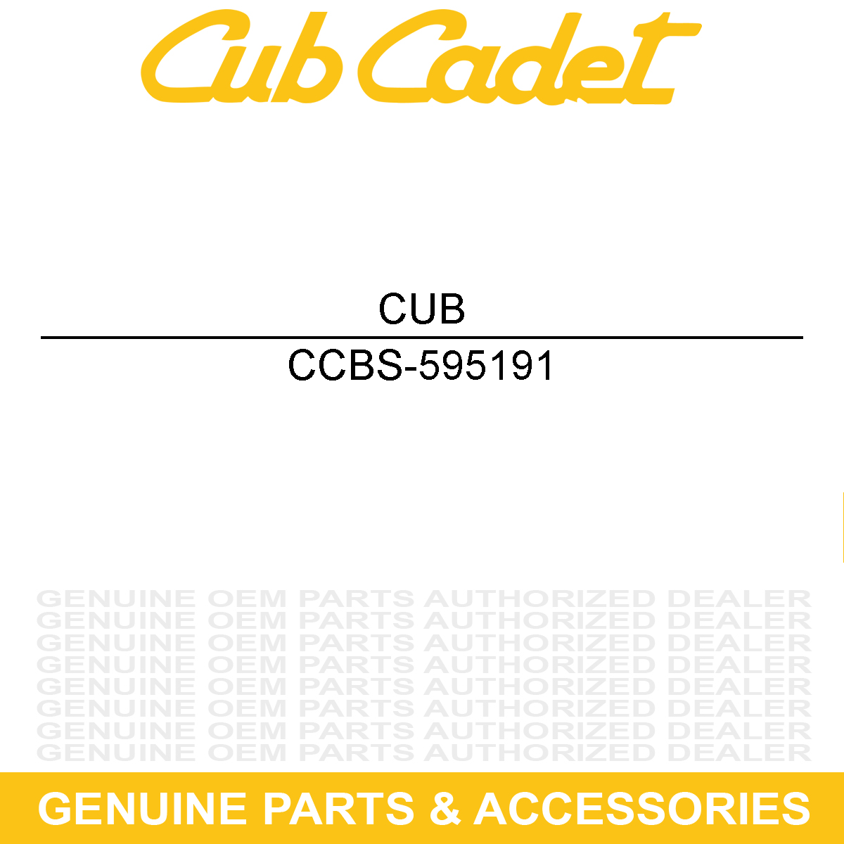 CUB CADET BS-595191 Air Filter