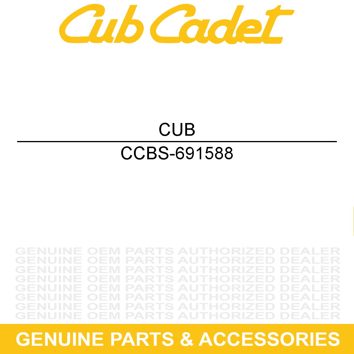 CUB CADET BS-691588 Hardware