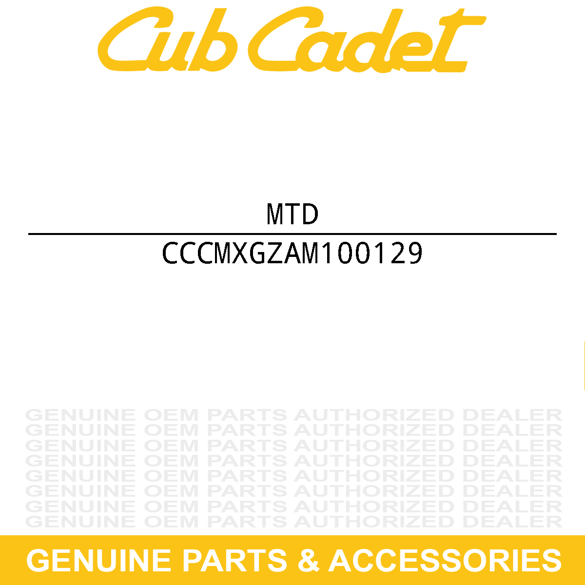MTD CMXGZAM100129 Blade