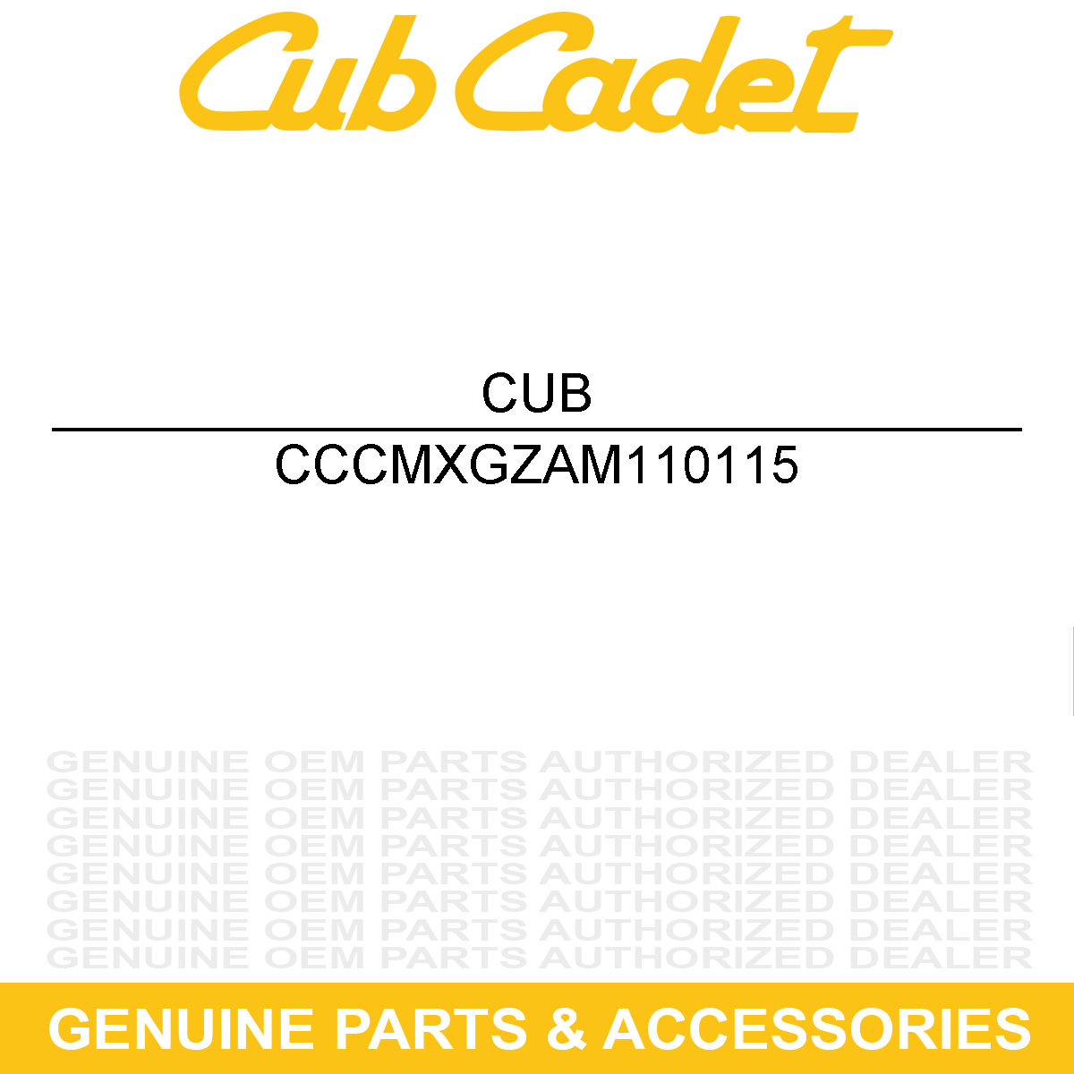 CUB CADET CMXGZAM110115