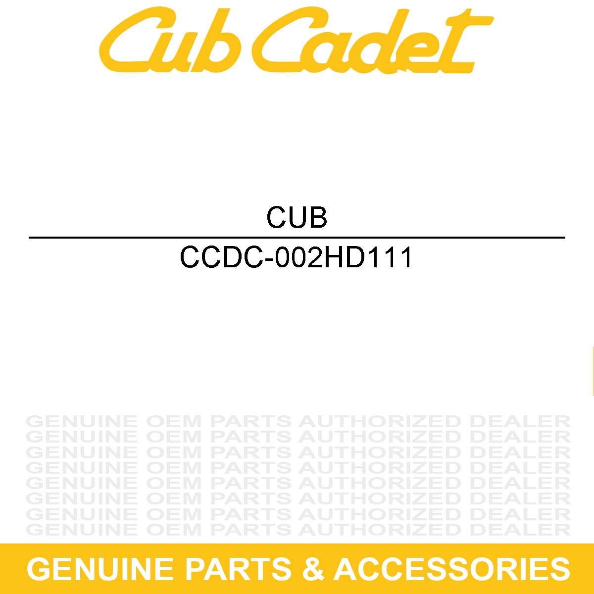 CUB CADET DC-002HD111 Bearing