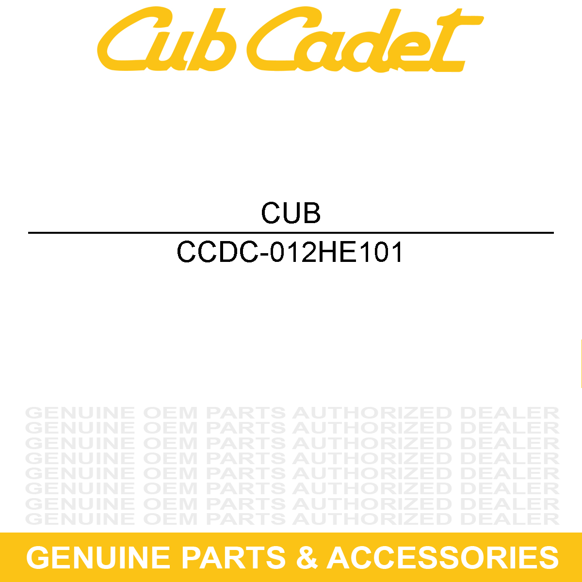 CUB CADET DC-012HE101 Spring