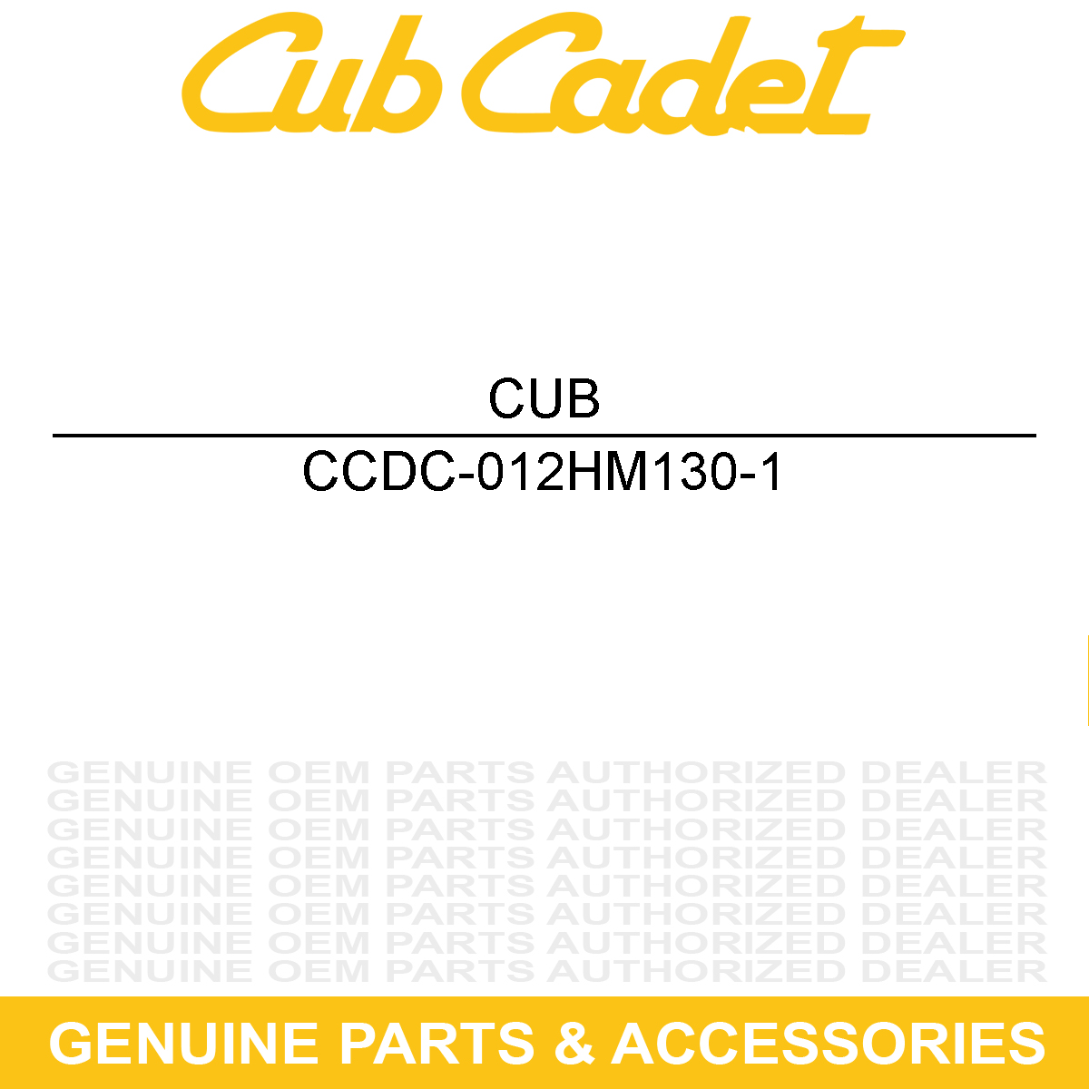 CUB CADET DC-012HM130-1 Hardware