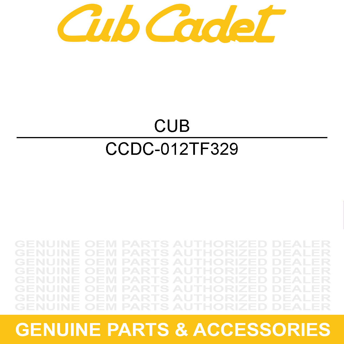 CUB CADET DC-012TF329 Bracket