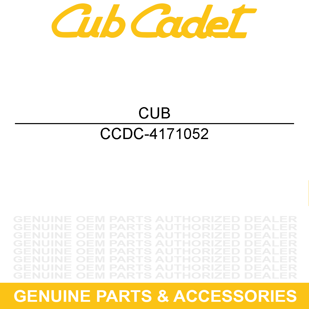 CUB CADET DC-4171052 Brake