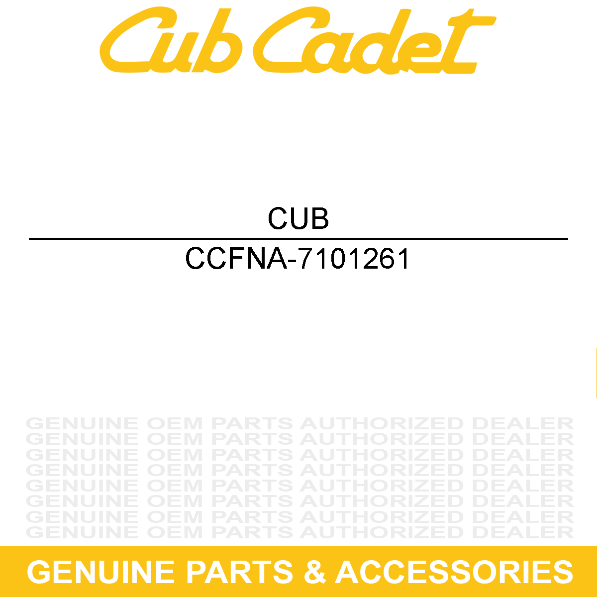 CUB CADET FNA-7101261 Tee