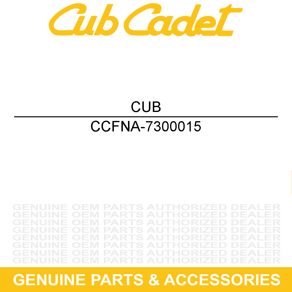 CUB CADET FNA-7300015 Light