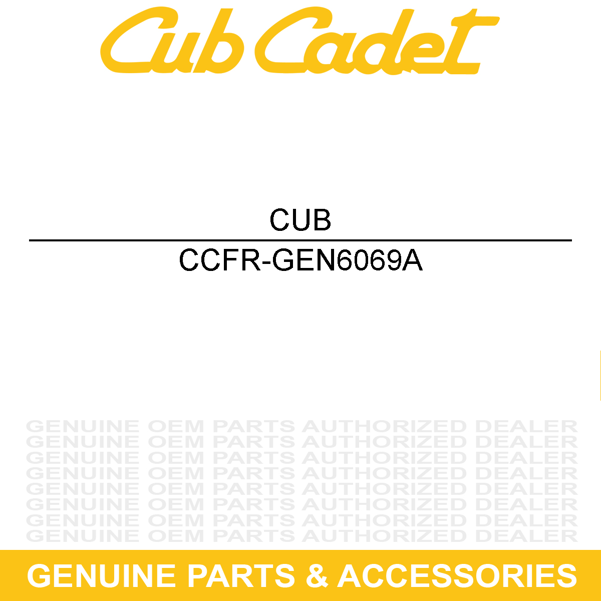 CUB CADET FR-GEN6069A Hardware