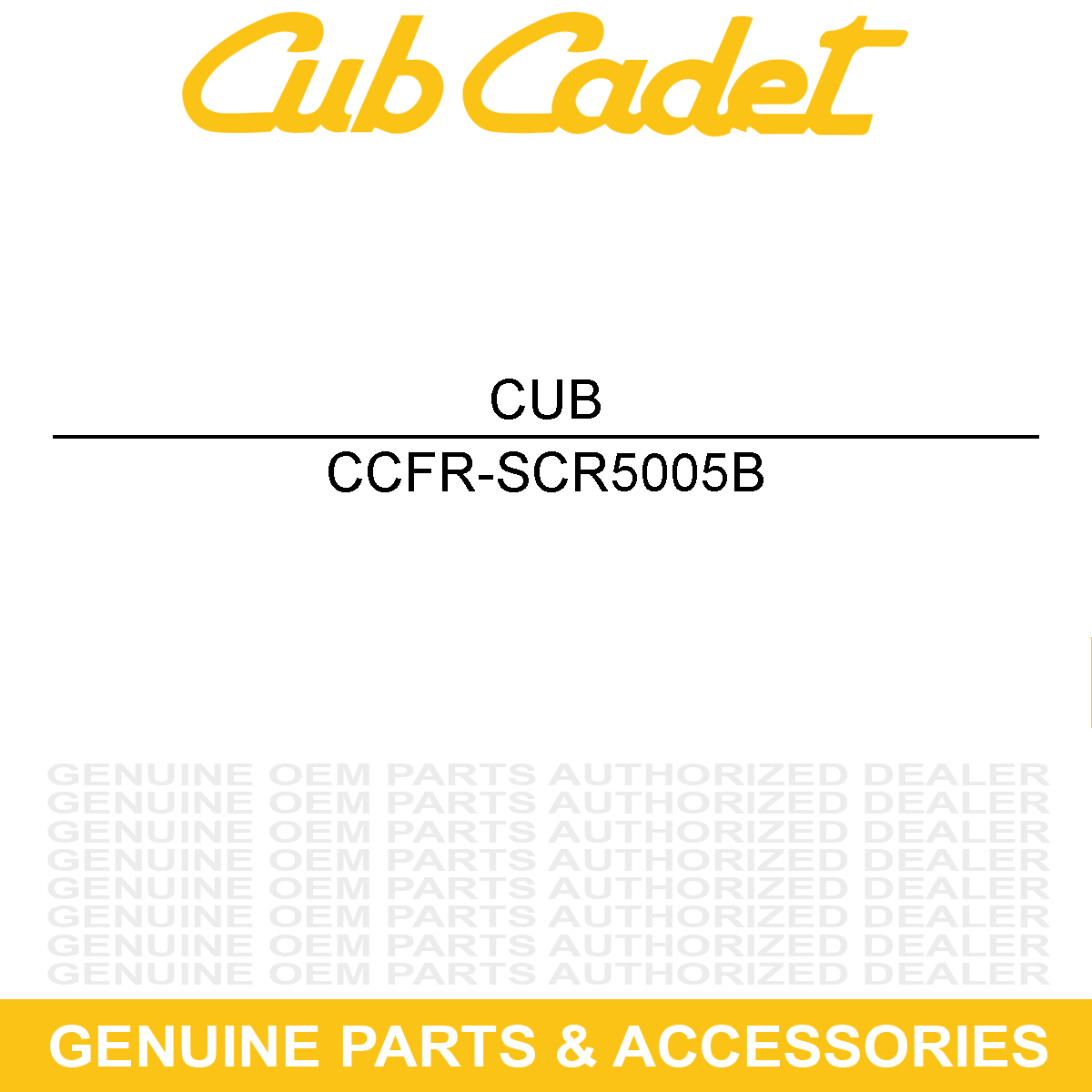 CUB CADET FR-SCR5005B Screw