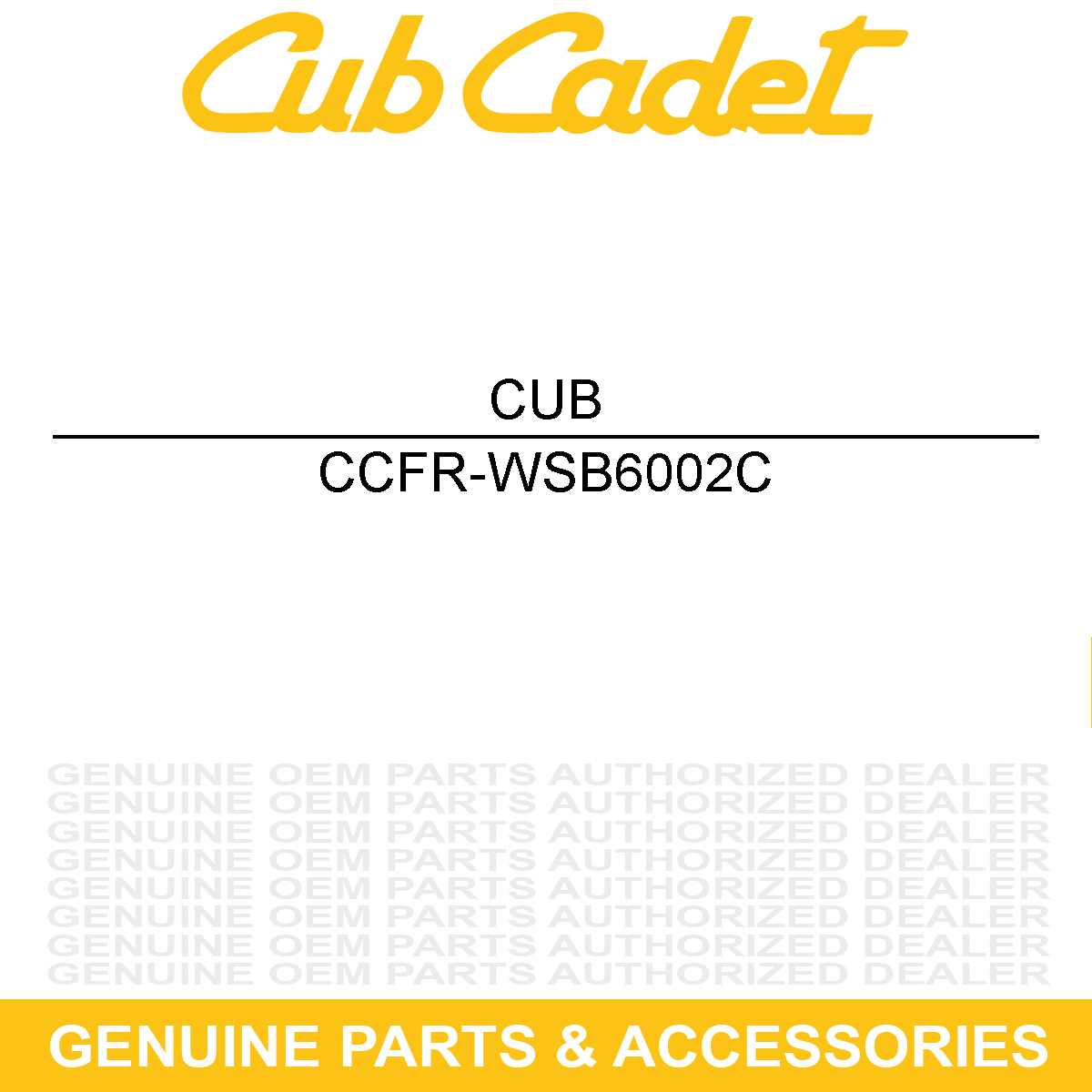 CUB CADET FR-WSB6002C Wire Harness