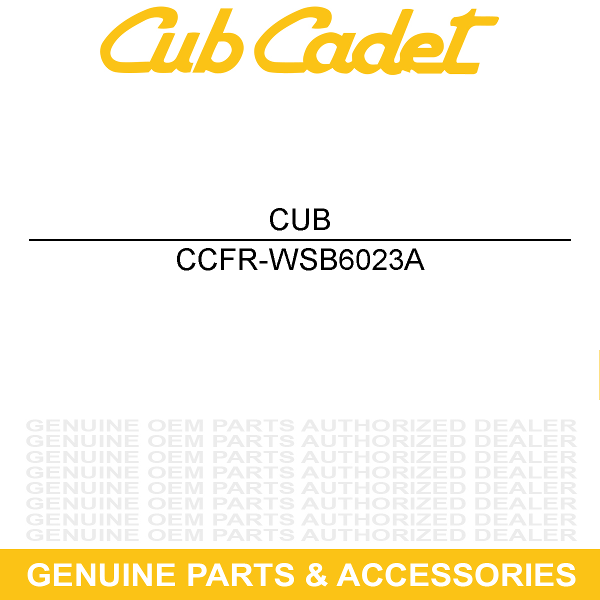 CUB CADET FR-WSB6023A Robotic Lawn Mower