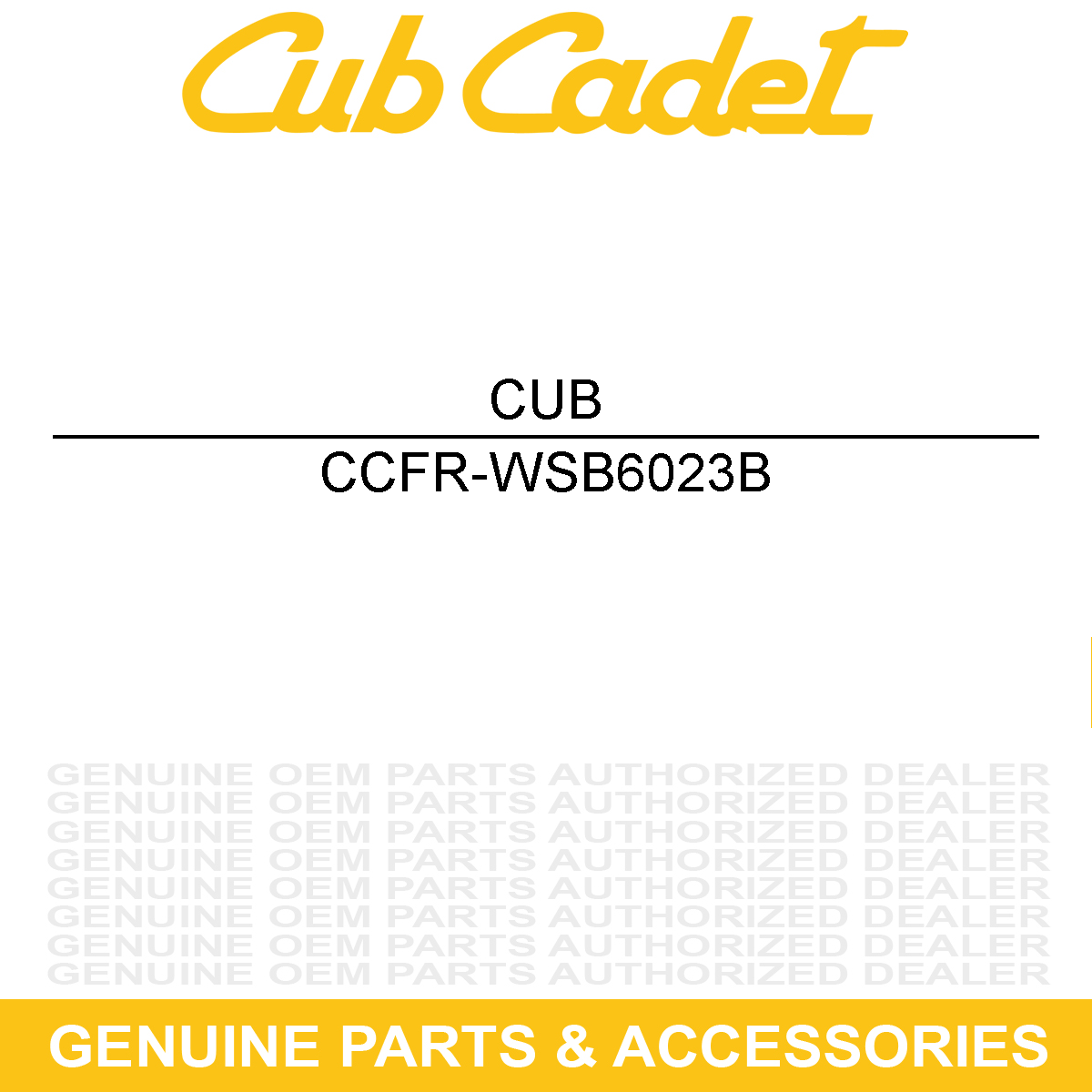 CUB CADET FR-WSB6023B Robotic Lawn Mower
