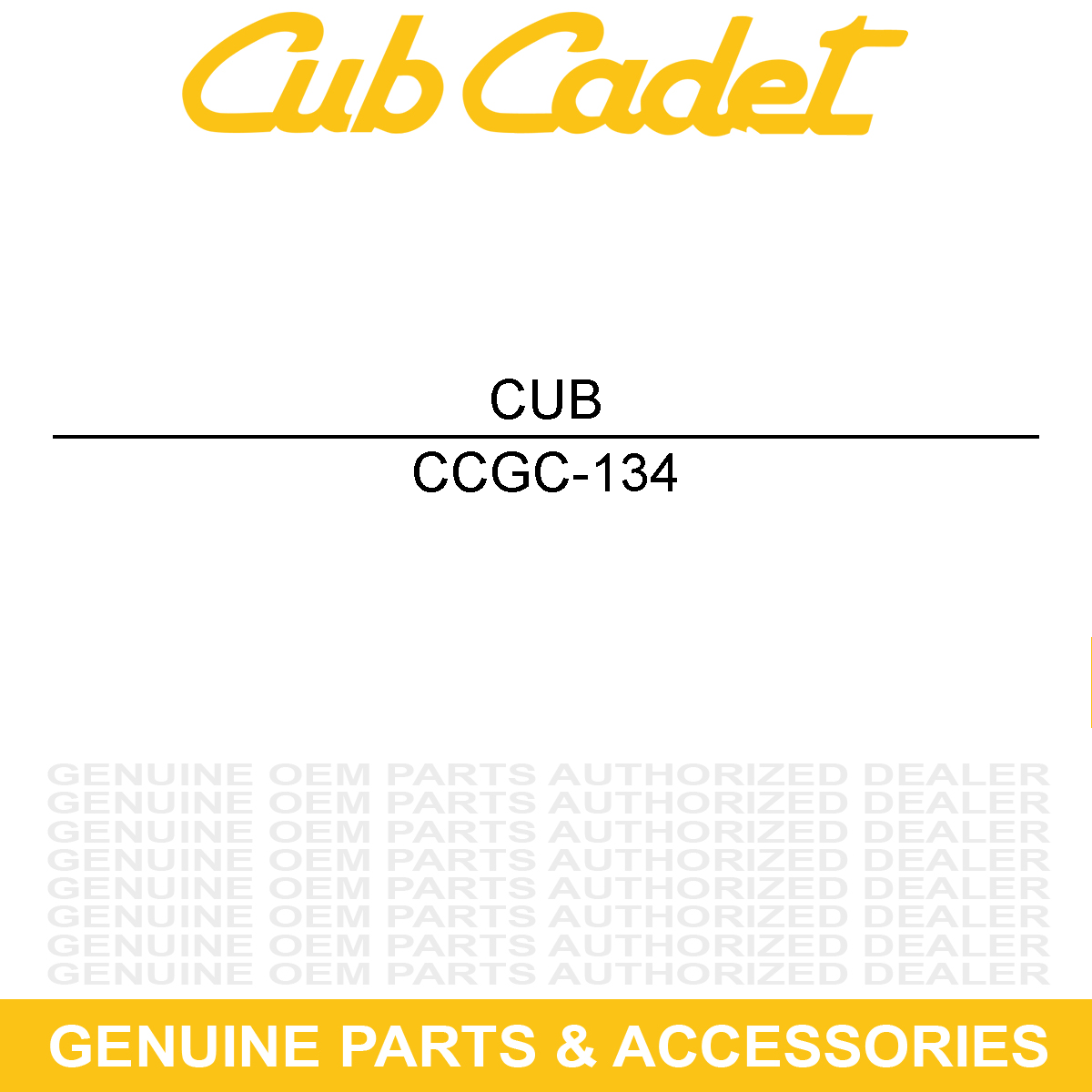CUB CADET GC-134 Cap