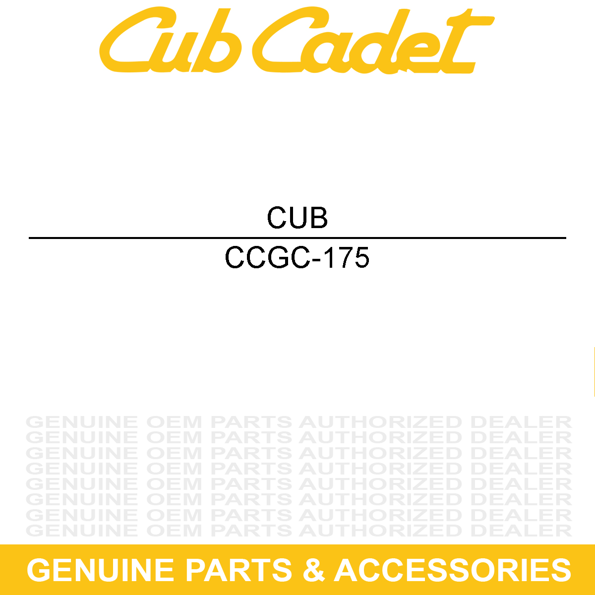 CUB CADET GC-175 Gas Cap