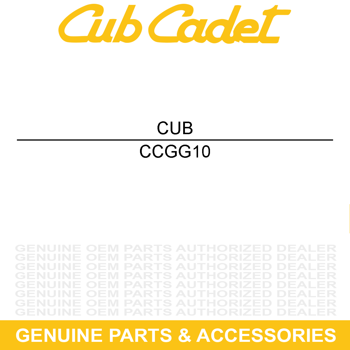 CUB CADET GG10