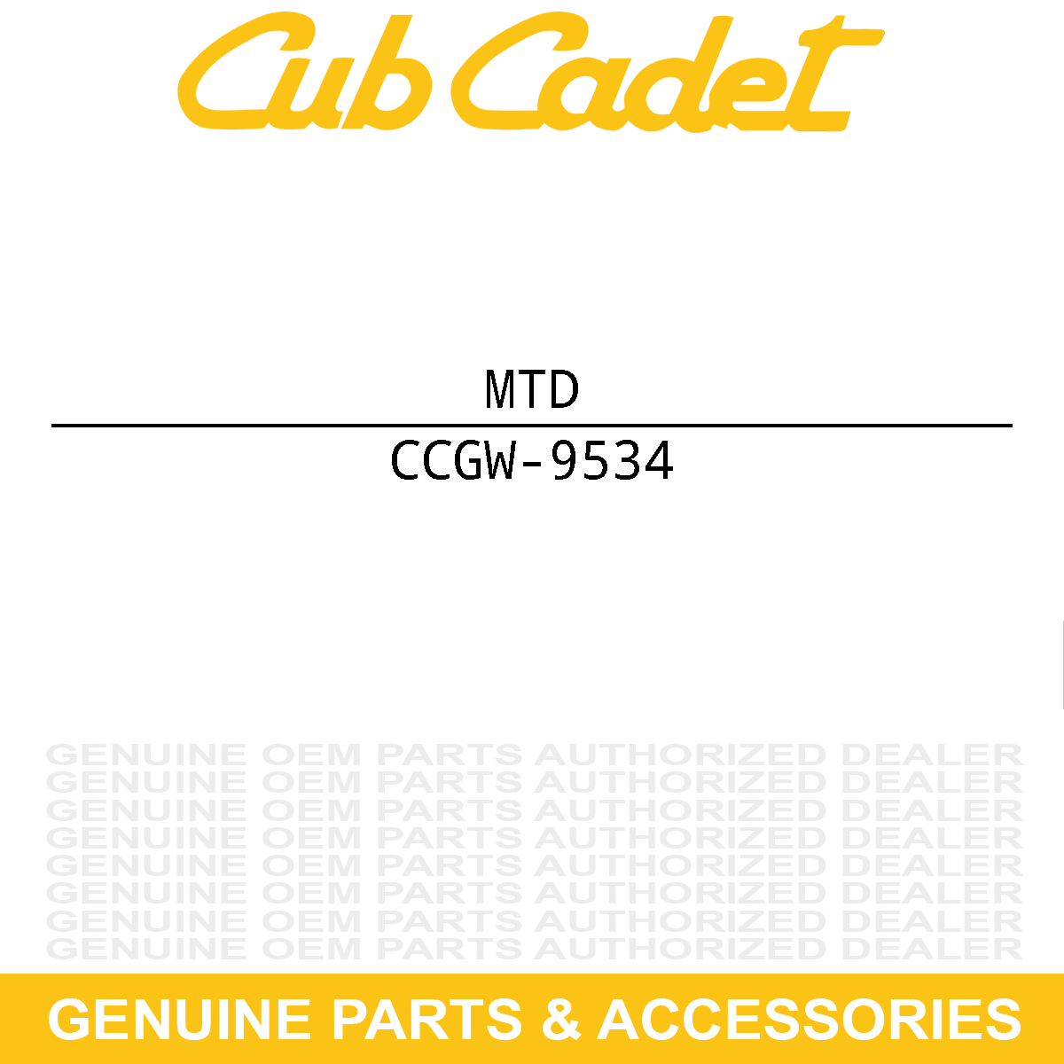 MTD GW-9534 Spacer