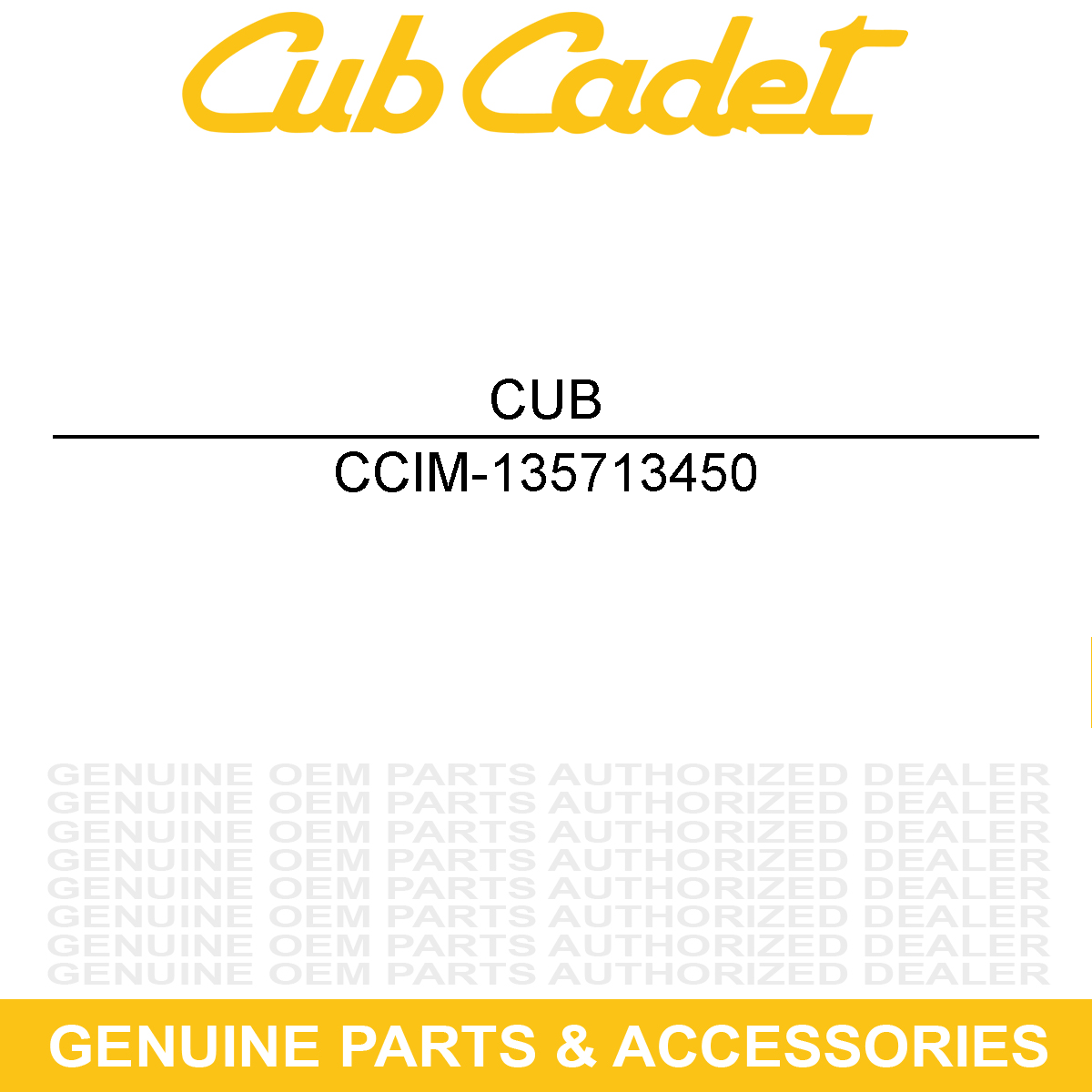 CUB CADET IM-135713450 Air Cleaner Cover