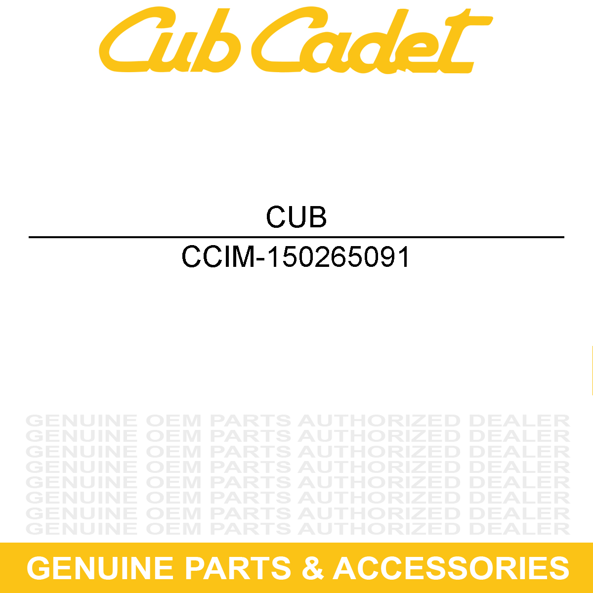 CUB CADET IM-150265091 Spark Plug