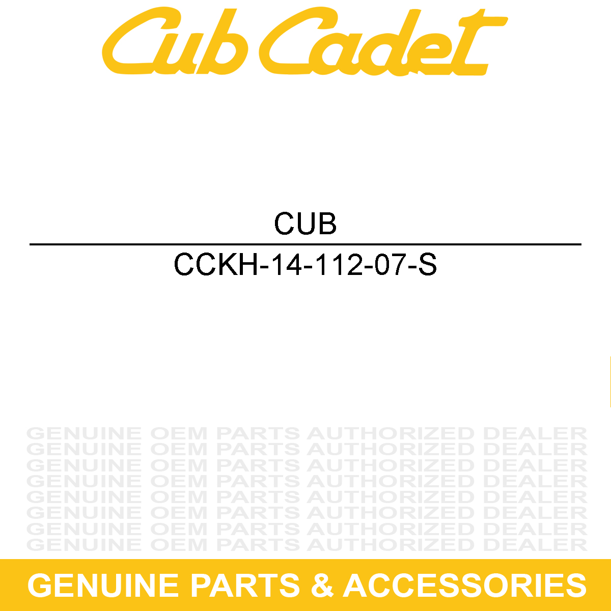 CUB CADET KH-14-112-07-S Spacer