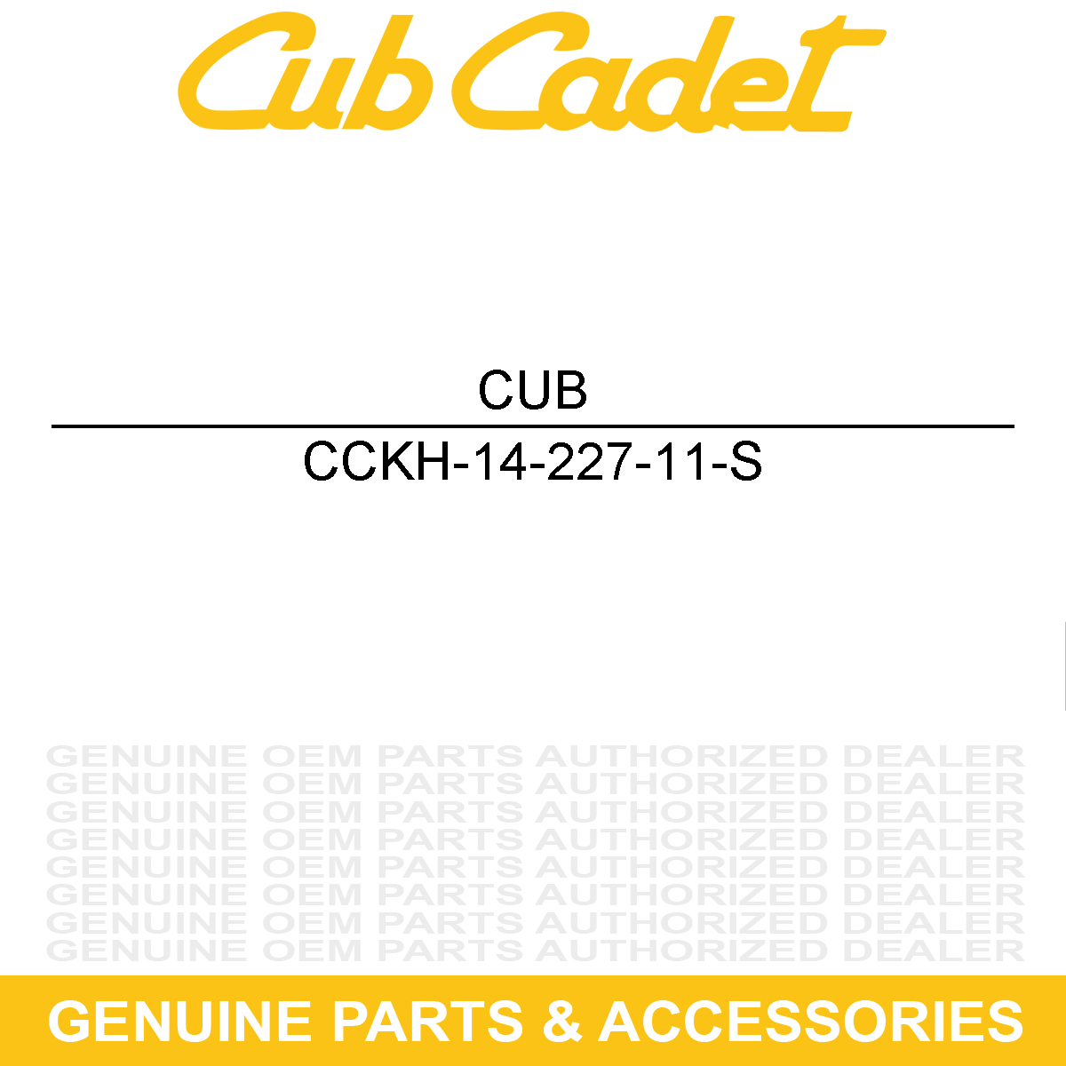 CUB CADET KH-14-227-11-S Fuel Cap