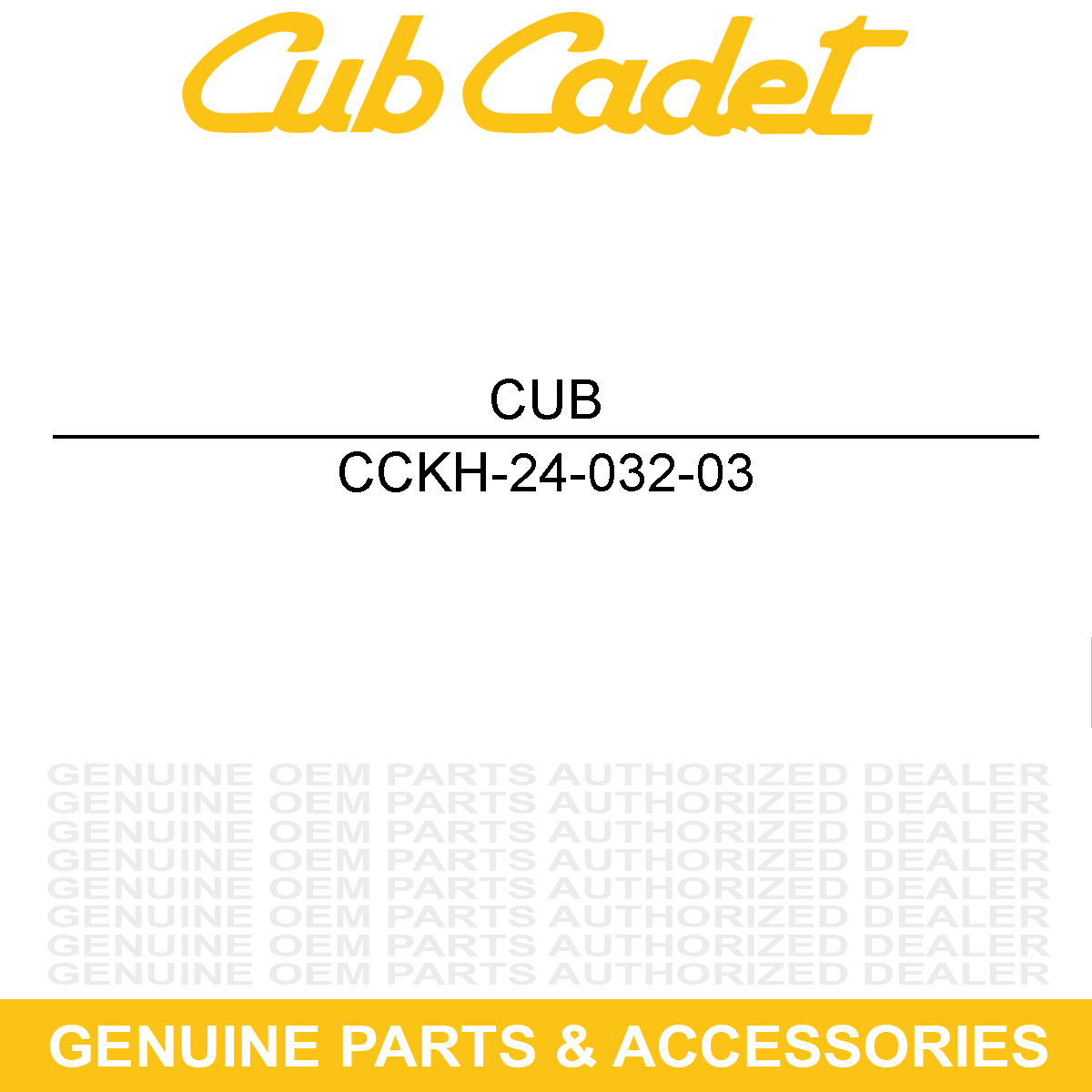 CUB CADET KH-24-032-03 Seal