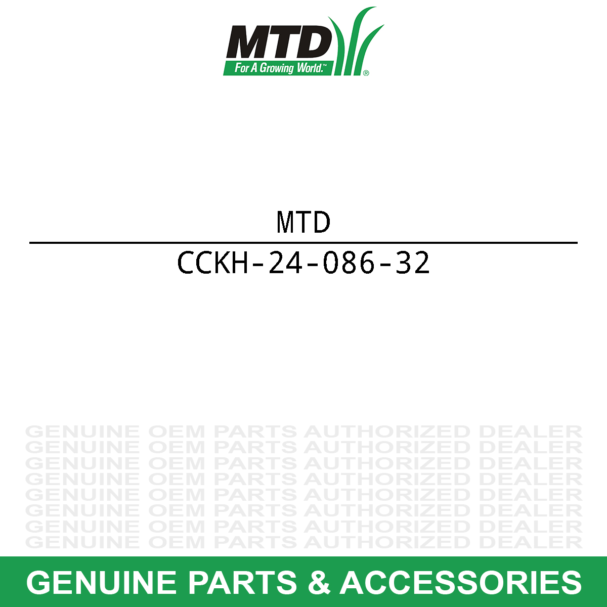 MTD KH-24-086-32 Hardware