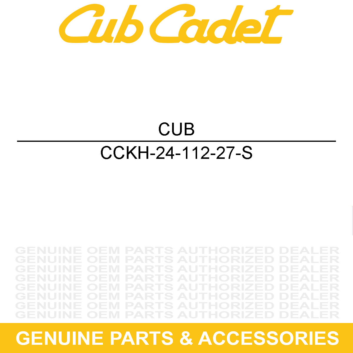 CUB CADET KH-24-112-27-S Spacer